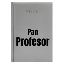 kalendarz-ksiazkowy-a5-2026-srebrny-planer-dzienny-prezent-dla-pan-profesor