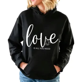 bluza-z-kapturem-damska-czarna-zabawny-gadzet-prezent-you-need-love-xxl