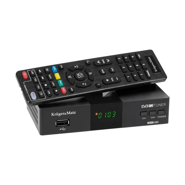 tuner-dekoder-dvb-t2-hevc-krugerandmatz-h-265-km0550d-funkcje-nagrywanie-pvr-odtwarzanie-multimediow-z-nosnika-usb-przewodnik-epg-timeshift