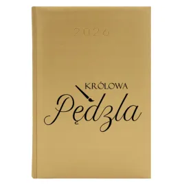 kalendarz-ksiazkowy-a5-2026-zloty-terminarz-dla-artystki-krolowa-pedzla-wz