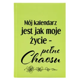 kalendarz-ksiazkowy-a5-2026-seledynowy-dla-lenia-moje-zycie-pelne-chaosu