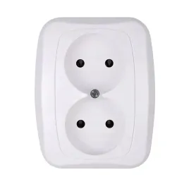 biale-gniazdo-podwojne-gniazdko-bez-uziemienia-kontakt-z-ramka-atut-abex