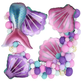 girlanda-balonowa-luk-balonow-zestaw-urodzinowy-balony-syrenka-97-sztuk