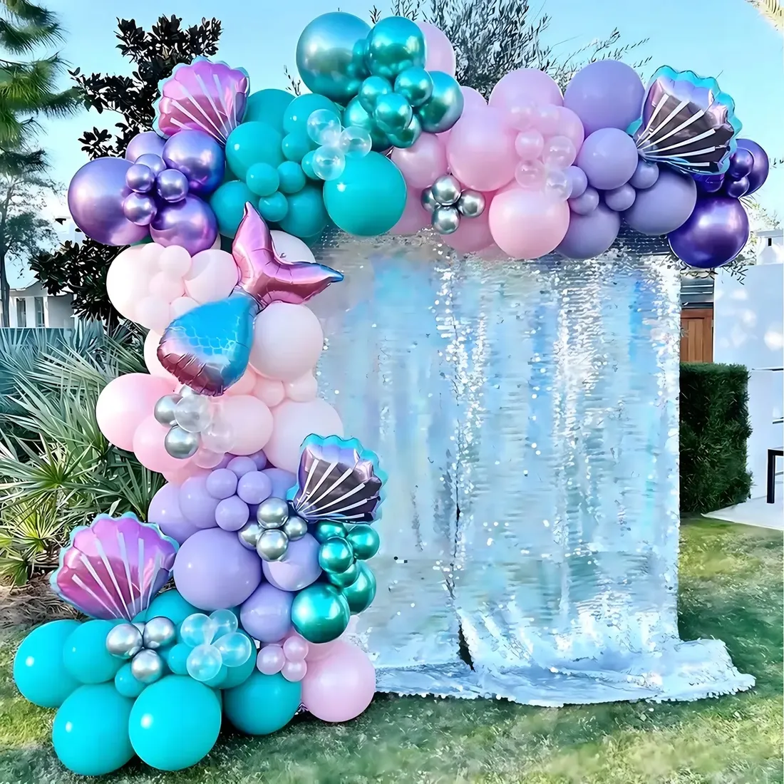 girlanda-balonowa-luk-balonow-zestaw-urodzinowy-balony-syrenka-97-sztuk