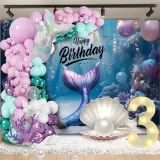 girlanda-balonowa-luk-balonow-zestaw-urodzinowy-balony-syrenka-97-sztuk-stan-nowy