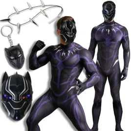 stroj-przebranie-superbohatera-pantera-cosplay-festiwal-z-maska-s-158-164