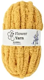 wloczka-chenille-floweryarn-bluebell-116-musztardowy-100percent-poliester-250g