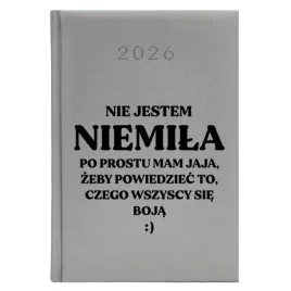 kalendarz-ksiazkowy-a5-2026-srebrny-planer-motywacyjne-nie-jestem-niemila