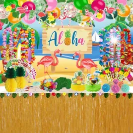 dekoracje-hawajskie-na-impreze-w-plenerze-girlanda-zawieszki-obrus-165x