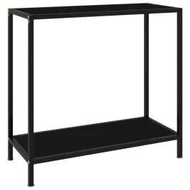 vidaxl-stolik-konsolowy-czarny-80x35x75-cm-szklo-hartowane