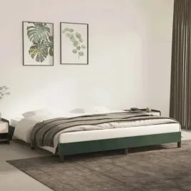 vidaxl-rama-lozka-bez-materaca-ciemnozielone-200x200-cm-aksamit