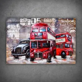 obraz-metalowy-3d-loft-auto-angielski-autobus-120x80-cm