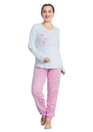 pizama-damska-vienetta-bawelniana-size-1xl-dluga