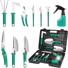 narzedzia-ogrodnicze-reczne-10szt-zestaw-narzedzi-z-walizka-grabie-sekator