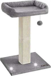 drapak-dla-kota-legowisko-duze-71-cm-szare-bezowe-sizal-pluszowy-wieza