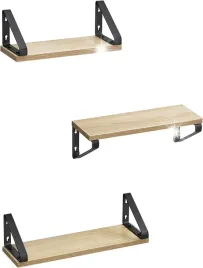 3x-polka-wiszaca-loft-na-ksiazki-drewniana-3-sztuki-solidna-scienna-brazowa