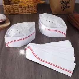 20x-czapki-kuchenne-papierowe-skladane-fartuch-czapka-kucharza-biale-zestaw