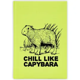 kalendarz-ksiazkowy-2026-chill-like-capybara-seledynowy-planer-prezent-wz