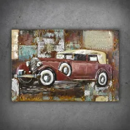 obraz-metalowy-3d-loft-auto-2-120x80-cm