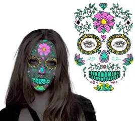 tatuaz-tymczasowy-zmywalny-swiecacy-neon-coco-czaszka-naklejki-halloween