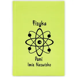 kalendarz-planer-2026-fizyka-pani-imie-i-nazwisko-seledynowy-prezent-wz