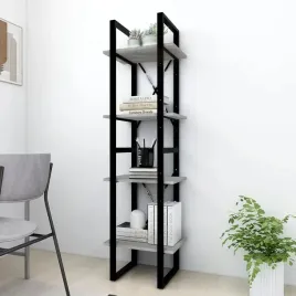 vidaxl-regal-na-ksiazki-z-4-polkami-szary-dab-sonoma-40x30x140-cm