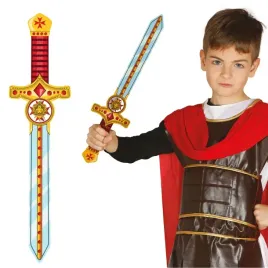 miecz-piankowy-czerwono-zloty-rycerz-rycerski-lew-do-stroju-53cm