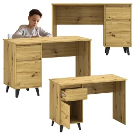 biurko-do-pracowni-pokoju-dziecka-z-szuflada-i-szafka-dab-artisan-borg