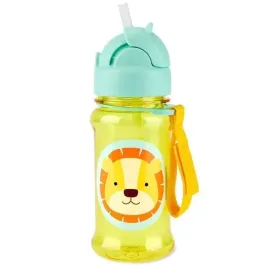 skip-hop-bidon-tritanowy-ze-slomka-rurka-dla-dzieci-lew-355-ml
