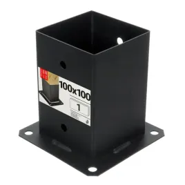 podstawa-slupa-10x10-cm-czarna-przykrecana-do-betonu-kotwa-ozdobna-1szt