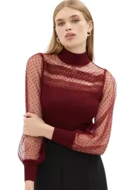 coast-sweter-z-golfem-i-tiulowymi-rekawami-w-groszki-xl-hke