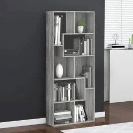 vidaxl-regal-na-ksiazki-szary-dab-sonoma-67x24x161-cm