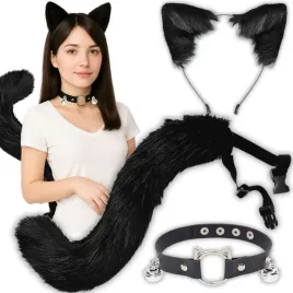 stroj-kota-lisa-wilka-furry-therian-ogon-uszy-choker-zestaw-cosplay-futrzak