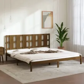 vidaxl-rama-lozka-miodowy-braz-lite-drewno-sosnowe-200-x-200-cm