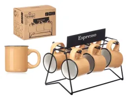 filizanki-do-espresso-100-ml-6-stojak-zestaw-na-prezent-miodowe-porcelanowe