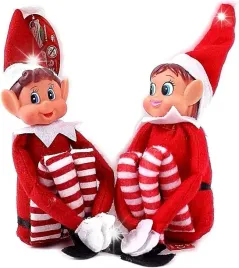 2x-elf-pluszowy-krasnal-ozdobny-na-swieta-czerwony-pomocnik-mikolaja-30-cm