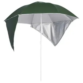 vidaxl-parasol-plazowy-ze-sciankami-bocznymi-zielony-215-cm