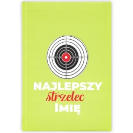 kalendarz-ksiazkowy-2026-najlepszy-strzelec-imie-seledynowy-prezent-wzory