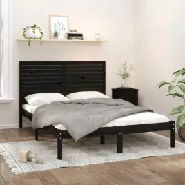 vidaxl-rama-lozka-czarna-lite-drewno-150x200-cm