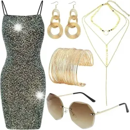 stroj-przebranie-sukienka-disco-lata-70-zlota-bizuteria-damska-kostium-6x