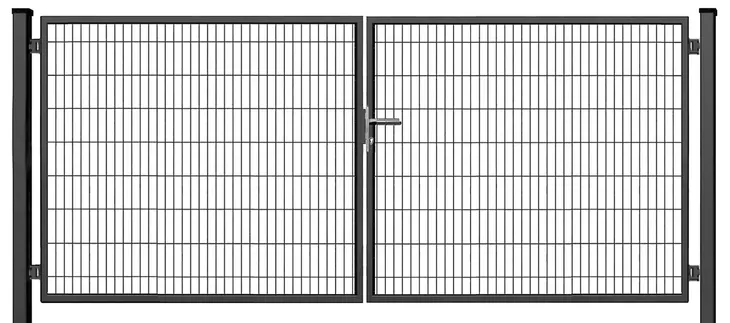 BRAMA ogrodzeniowa SX 656 PRO - ogrodowa - 4,00 x 1,70 m - kolor ANTRACYT