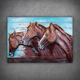 obraz-metalowy-3d-loft-natura-konie-100x70-cm