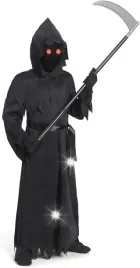 kostium-przebranie-stroj-halloween-zniwiarz-kosa-peleryna-plaszcz-swiecacy