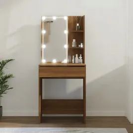 vidaxl-toaletka-z-led-brazowy-dab-60x40x140-cm