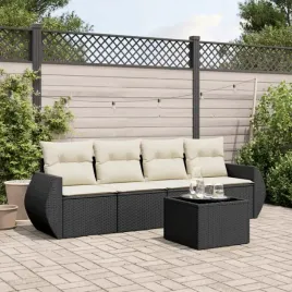 vidaxl-5-cz-zestaw-wypoczynkowy-do-ogrodu-poduszki-czarny-rattan-pe