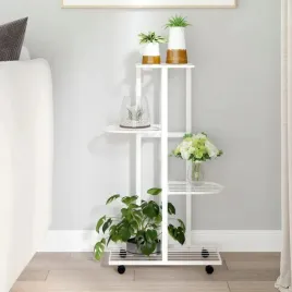 vidaxl-kwietnik-z-4-polkami-i-kolkami-44x23x80-cm-bialy-zelazny