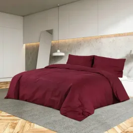 vidaxl-zestaw-poscieli-bordowy-135x200-cm-lekka-mikrofibra