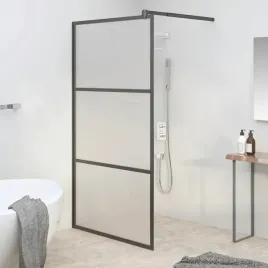 vidaxl-scianka-prysznicowa-115x195-cm-szklo-mrozone-esg-czarna