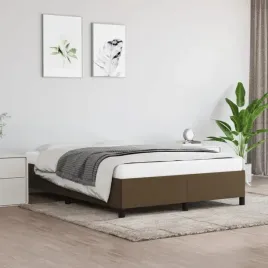 vidaxl-rama-lozka-bez-materaca-ciemnobrazowa-140x190-cm-tkanina