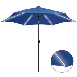vidaxl-parasol-ogrodowy-z-led-i-aluminiowym-slupkiem-300-cm-lazur